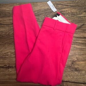 J.Crew Cameron Pant 4P Hot Pink Slim Ankle Work Career NWT
